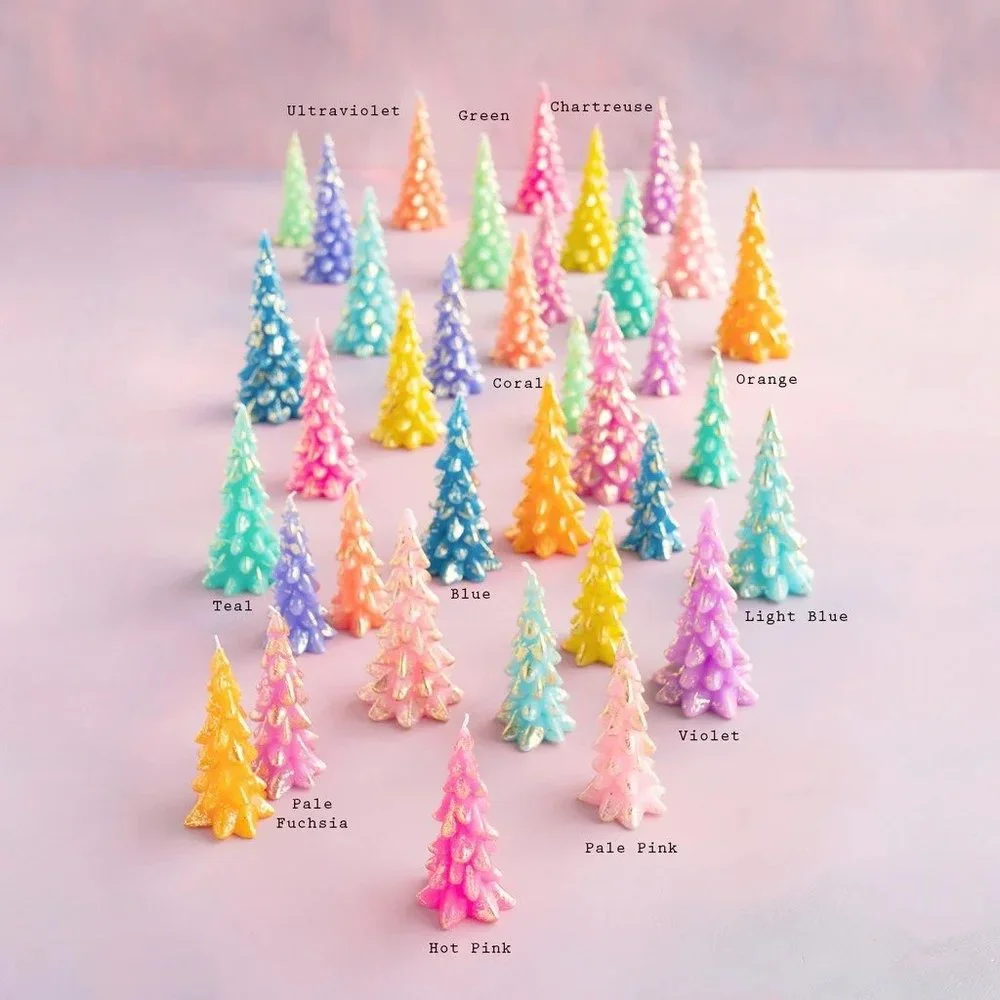 Stephen Brown Glitterville Studios‎ Candle 2 Pcs Whimsical Holiday Christmas NWT